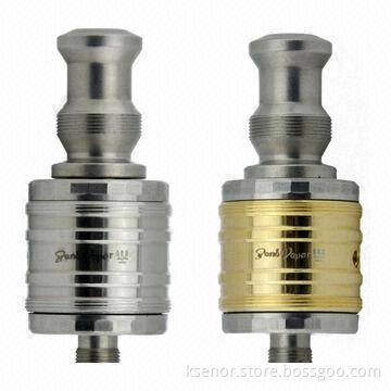 Rebuildable Genesis Golden Trident Atomizers with Copper Positive Pins, Easy to Refill